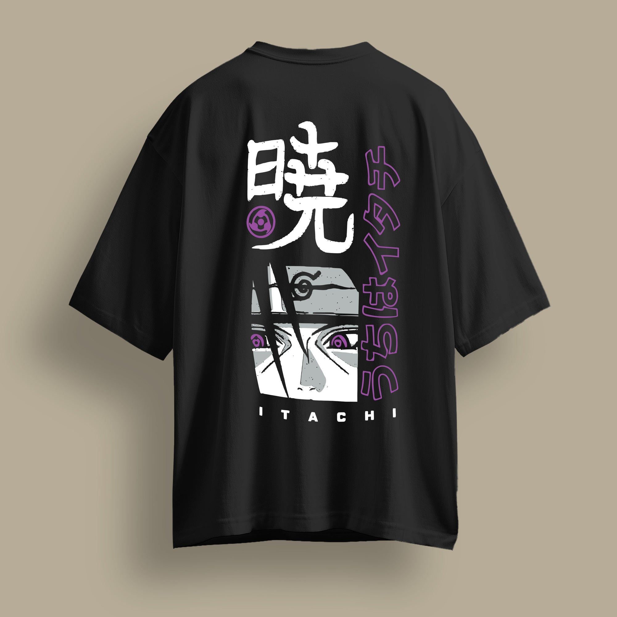 Itachi Oversized Black T-shirt