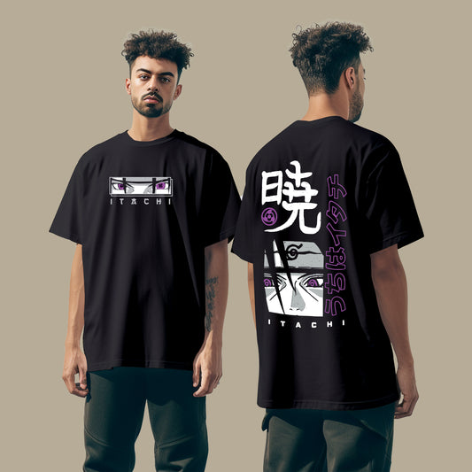 Itachi Oversized Black T-shirt
