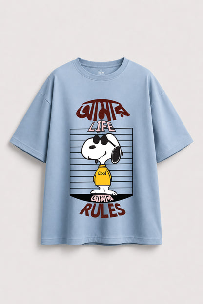 Amar Life Amar Rules  Oversized T-shirt
