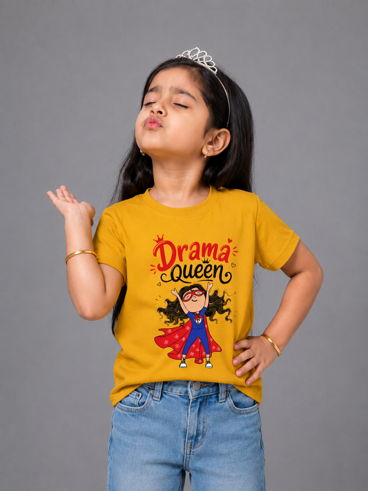 DRAMA QUEEN KIDS T-SHIRT