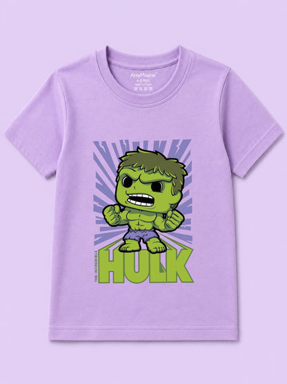 HULK UNISEX LAVENDER KIDS T-SHIRT