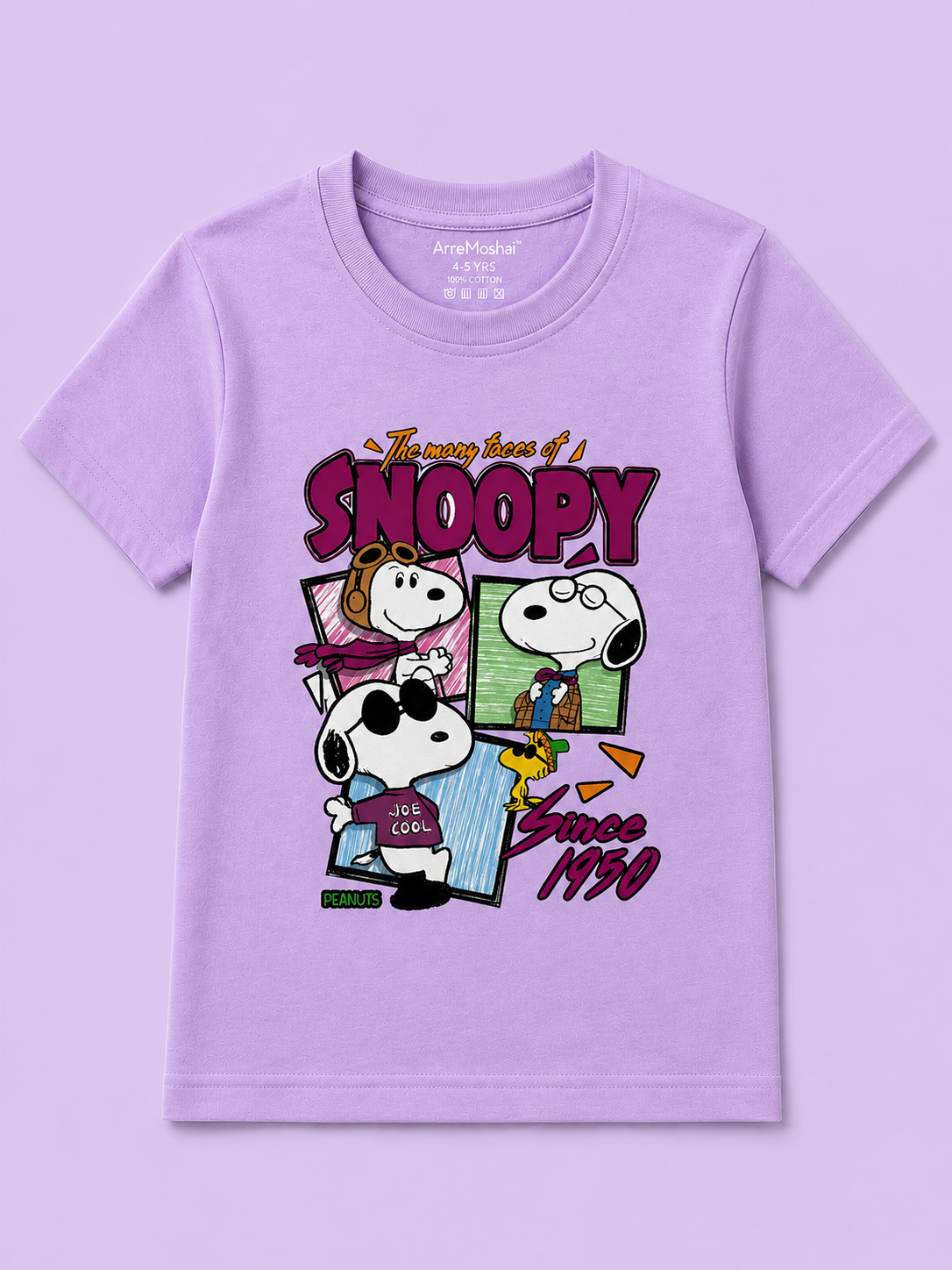 SNOOPY UNISEX KIDS T-SHIRT
