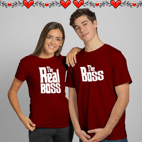 The Real Boss Couple T-shirts